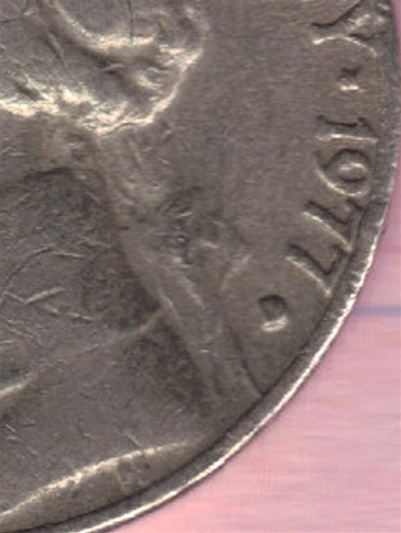 1977-D-Jefferson-Nickel-Blob-Mintmark?