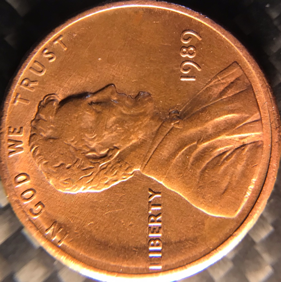 1989-Penny-Raised-Area-On-Obverse
