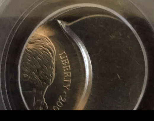 2001-D-Mint-Error-Jefferson-Nickel-Struck-65%-Off-Center-PCGS-MS-63