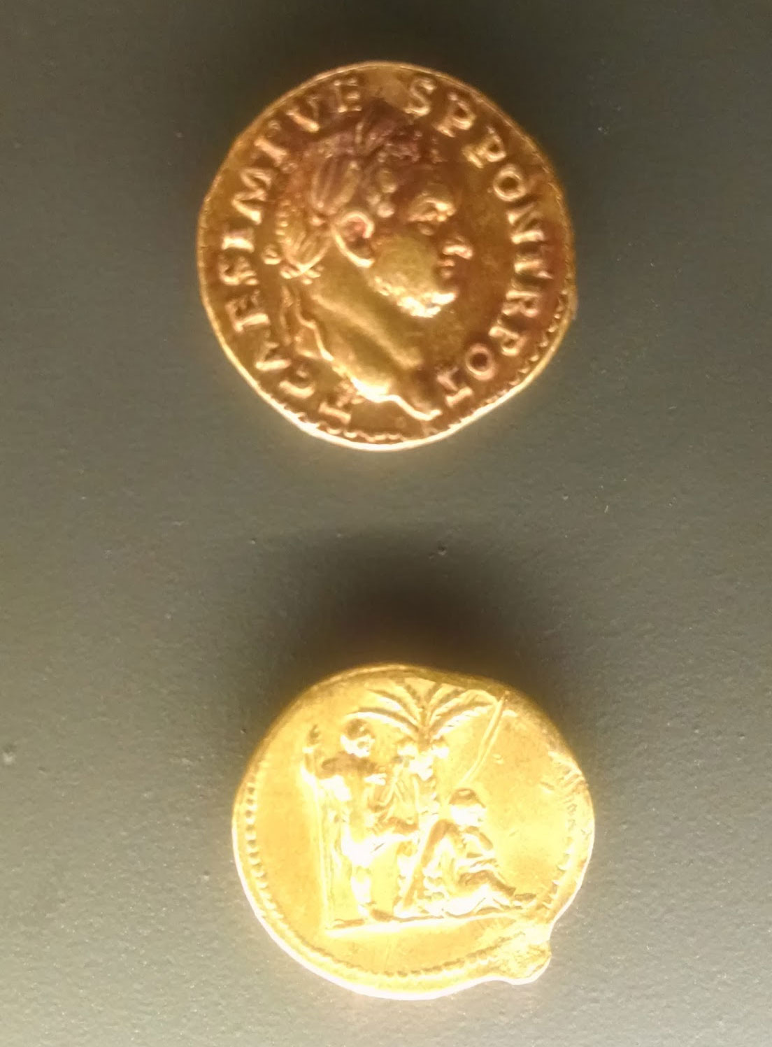 The-Israel-Museum-In-Jerusalem---Coins-Of-Roman-Conquest-Of-Judea