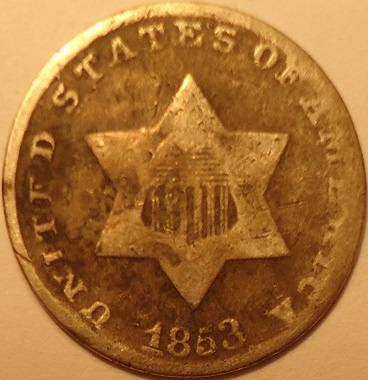 1853-3-Cent-Silver