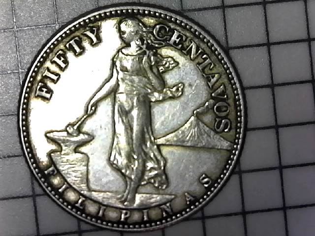 1920-Silver-Philippine-50-Centavo-Coin-Under-USA-No-Mint-Mark
