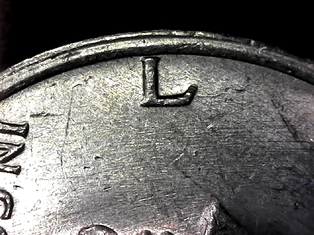 1972-D-Kennedy-Half-With-Triple--Probably-4x-Punch-On-L-Of-Liberty.