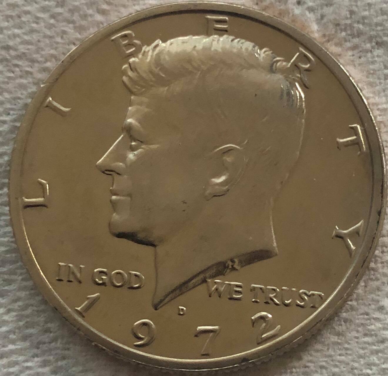 1972-D-Kennedy-Half-For-Grading