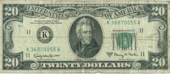 Newb---1963-A-$20