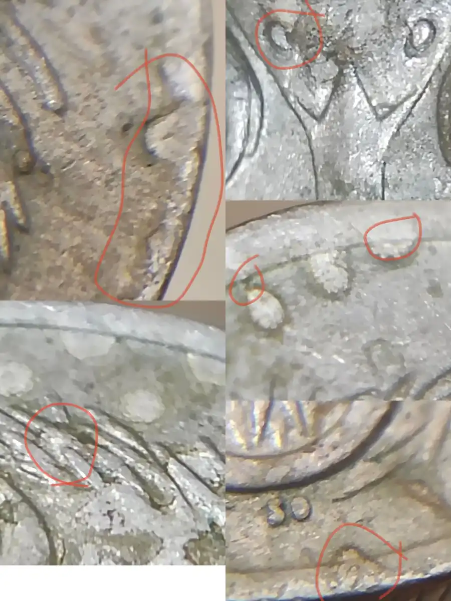 1975-5-Cent-Coin-With-Multiple-Blobs
