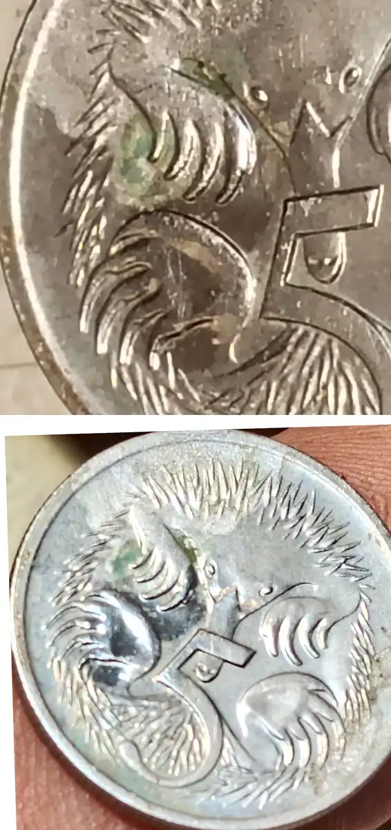 2006-Five-Cent-Coin-With-Multiple-Cracks