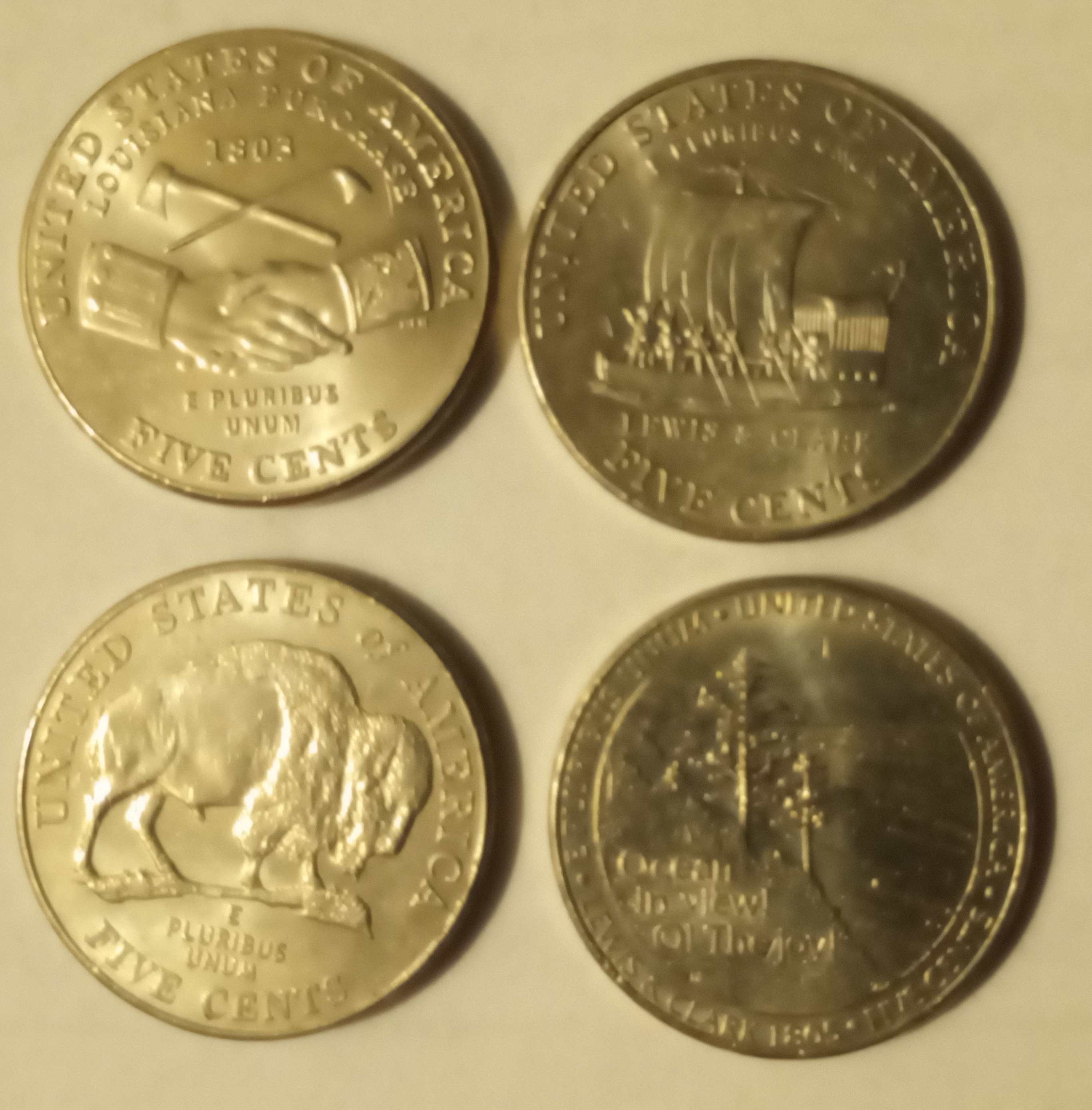 My-2004/2005-P/D-Nickel-Collection,-Lewis-And-Clark,-Louisiana-Purchase