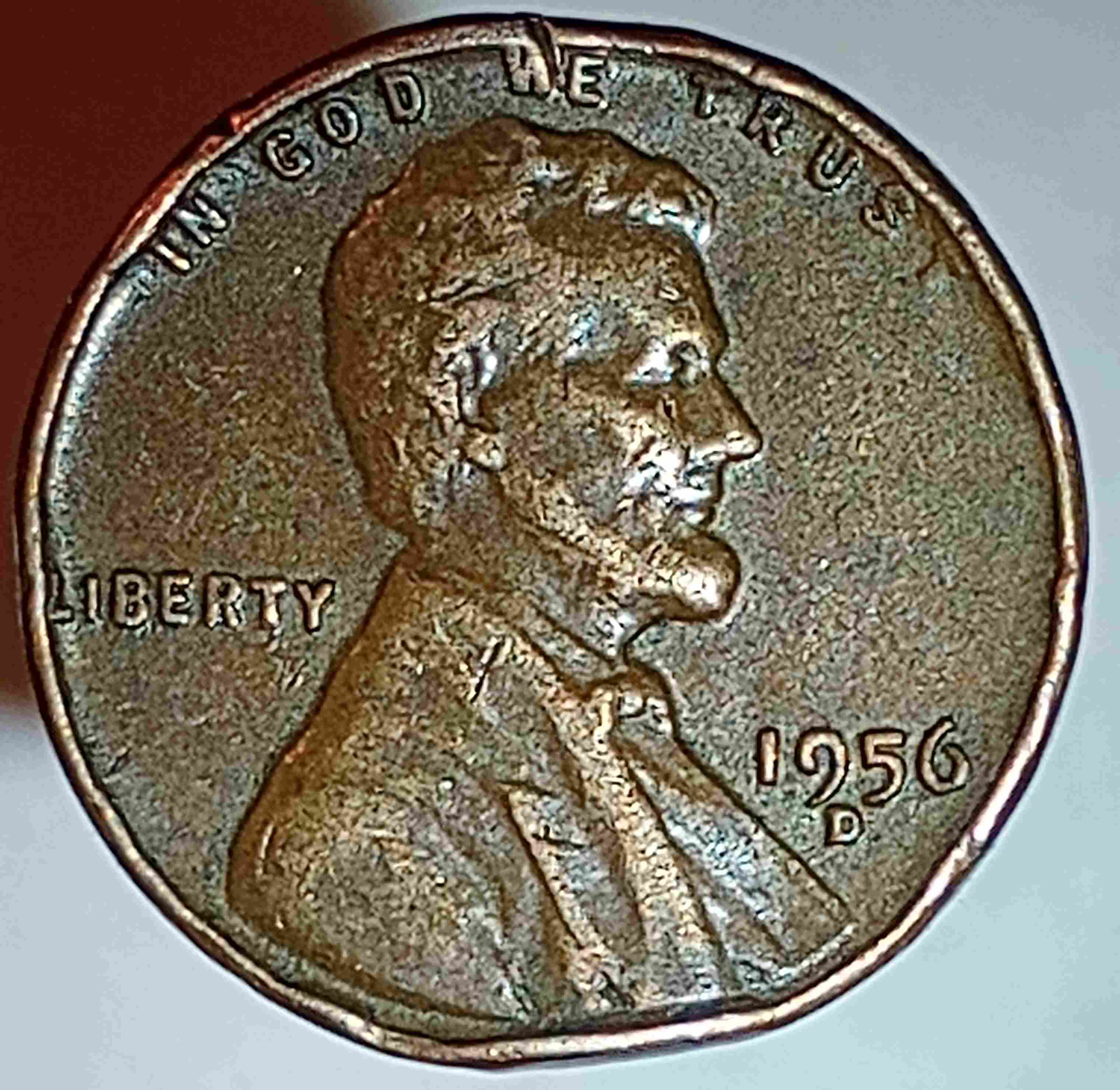 1956-D-Penny-With-Squiggly-L-On-Edge