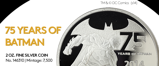 75-Years-Of-Batman-2oz-$5-Silver-Coin-Isl.-Of-Niue-Mtg:7500