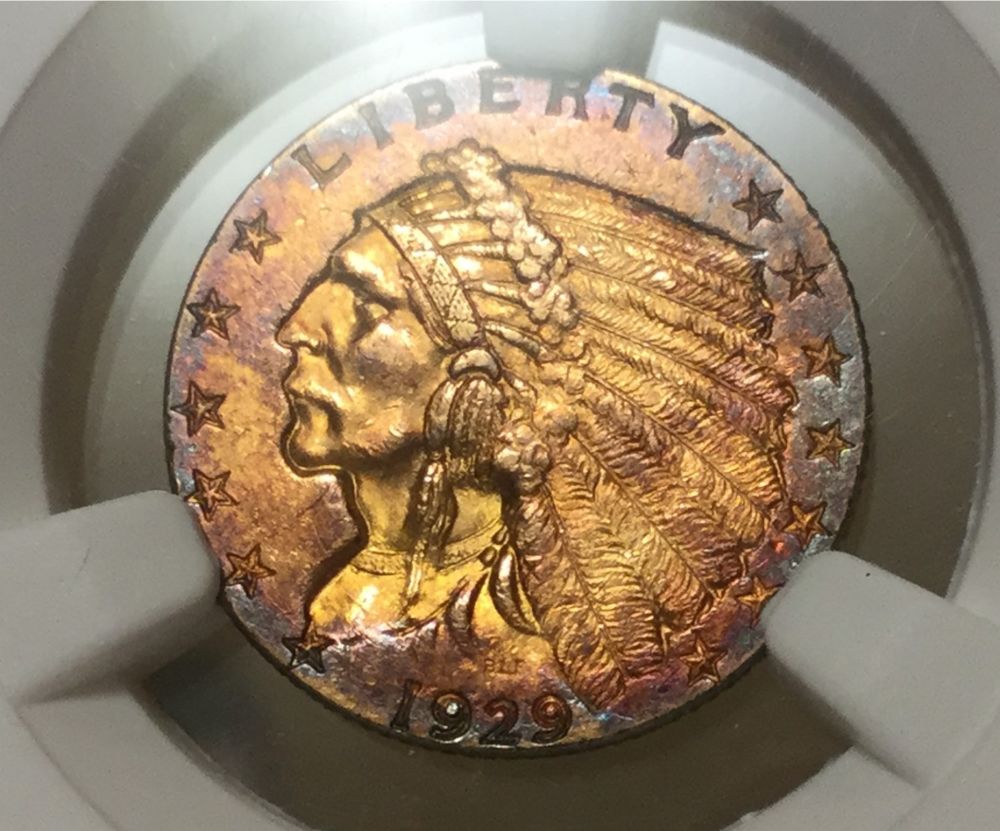 Toned-$2-1/2-Gold