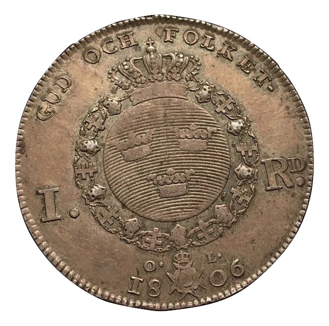 Unknown-Coin-Need-Information,-Id:-1-Riksdaler,-Sweden-1806