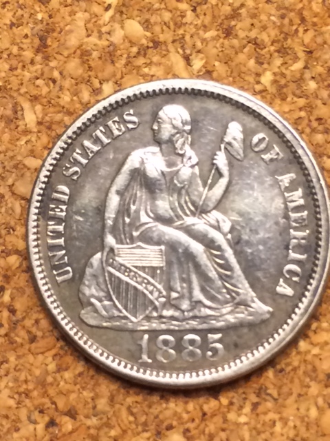 1885-Seated-Dime,-Net-Grade?