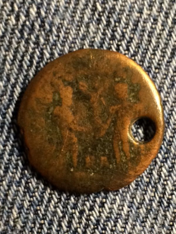 Holed-Roman-Coin,-Please-Help-To-Identify