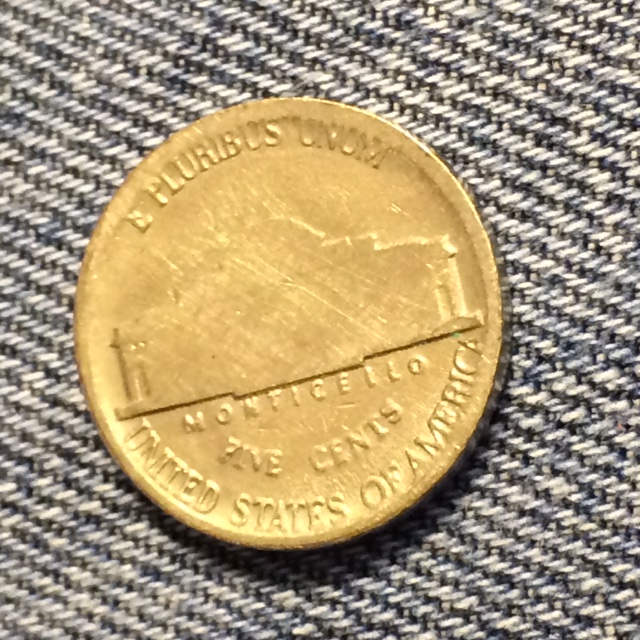 1986-P-Jefferson-Nickel,-Weird-Reverse,-PMD-Or-Not?