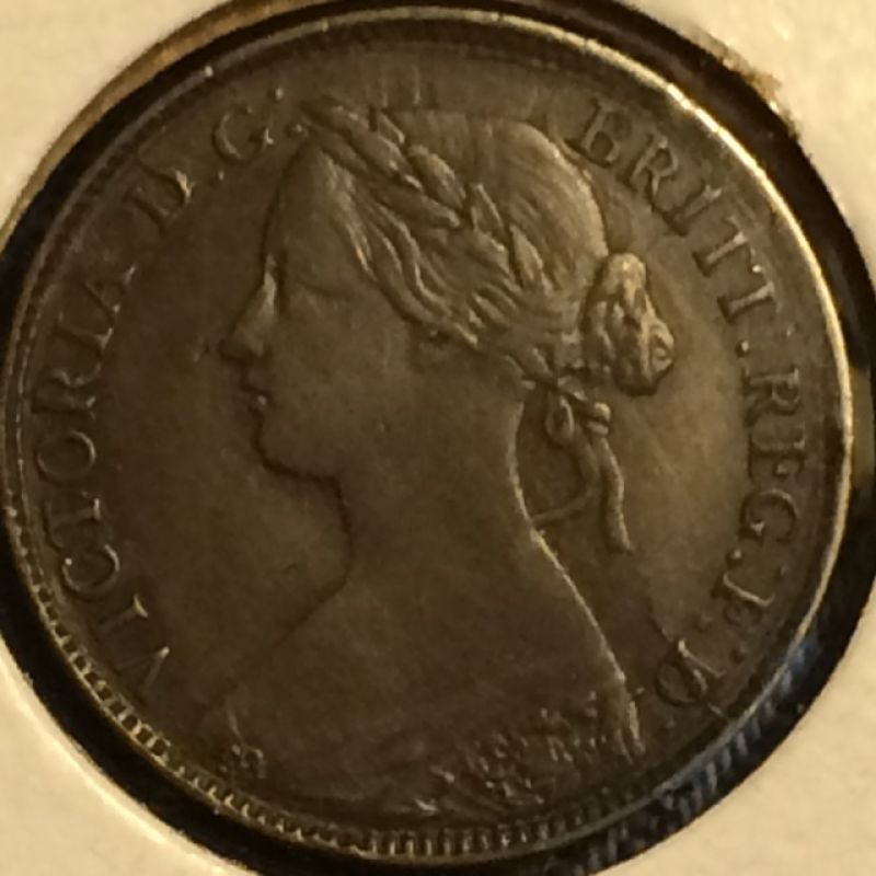 1860-GB-Farthing,-Mule?
