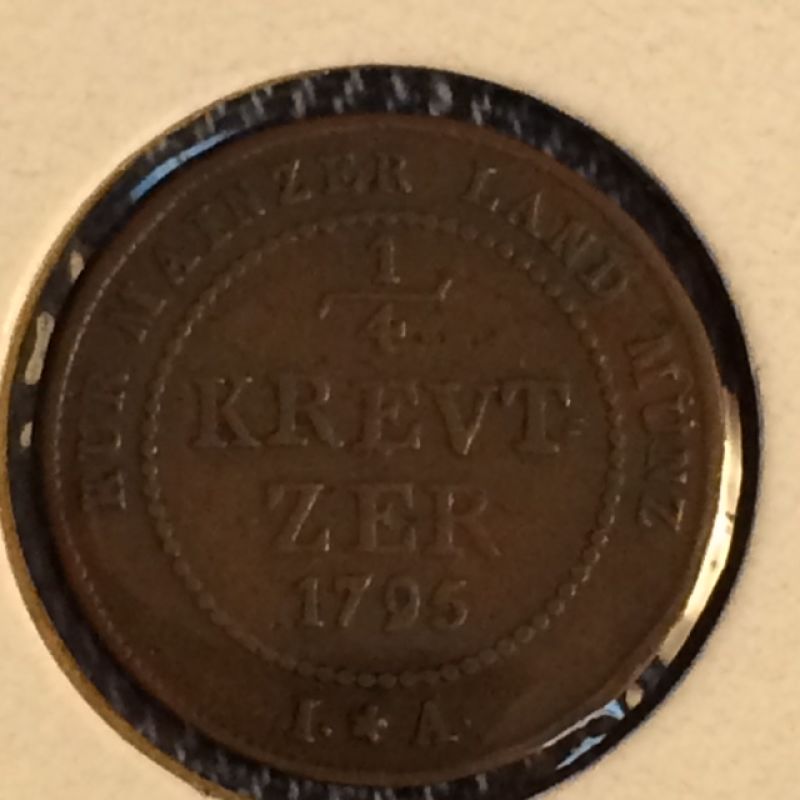 1795-IA-MainzGerman-States-1/4-Krevtzer