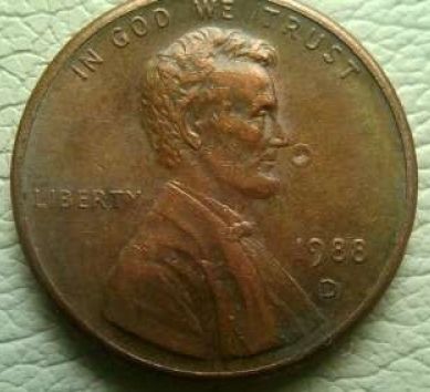 1988-D-LMC-Raised-Dots-On-OBV-And-REV--Gas-Bubbles