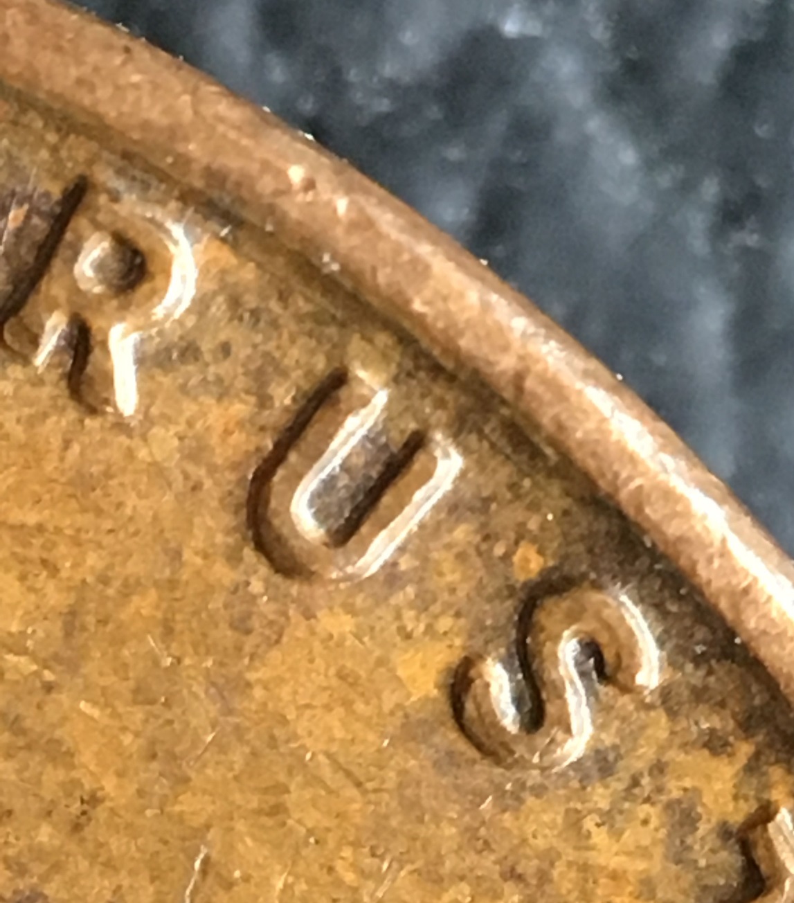 1953-D--Lincoln-Unique-Die-Scratches-On-Obv