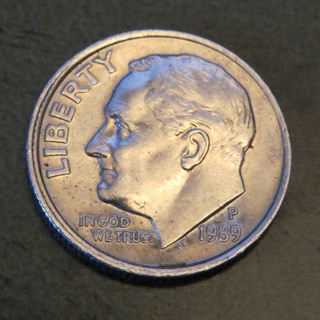 1989-Roosevelt-Dime-With-Very-Messy-Reverse