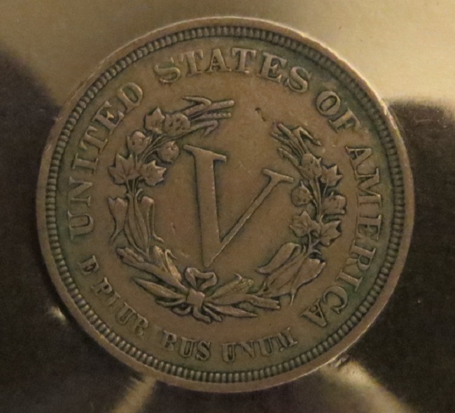 1883-Liberty-V-Nickel-With-Missing-'I'-In-Pluribus