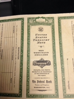 193?-US-Treasury-$10,000-Note-Replica?