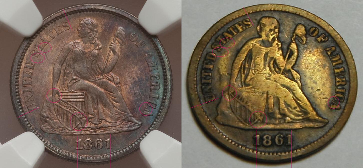 1861-Dime