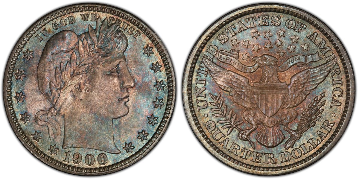 1900-P-Barber-Quarter.-Type-II-OBV-Type-II-REV--Die-Void