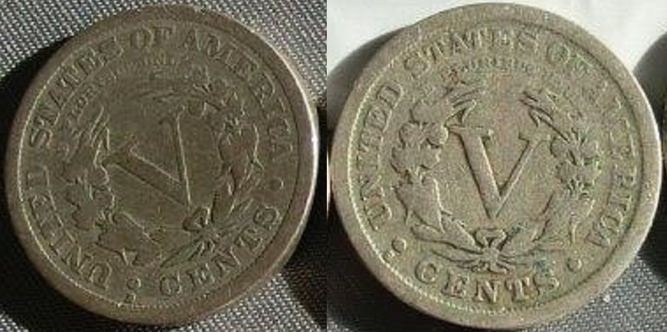 Auction-Lot-Of-10-Liberty-V-Nickels