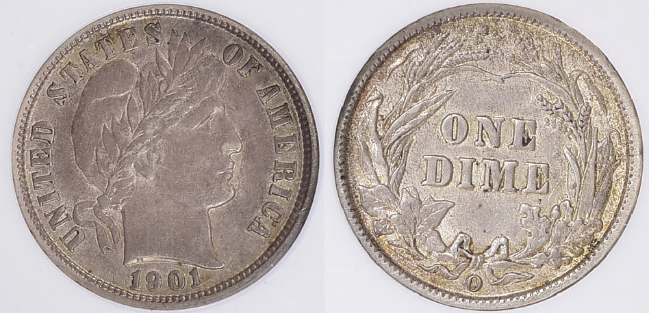 1901-O-10c-AU-50---Crazy-Sold-Price
