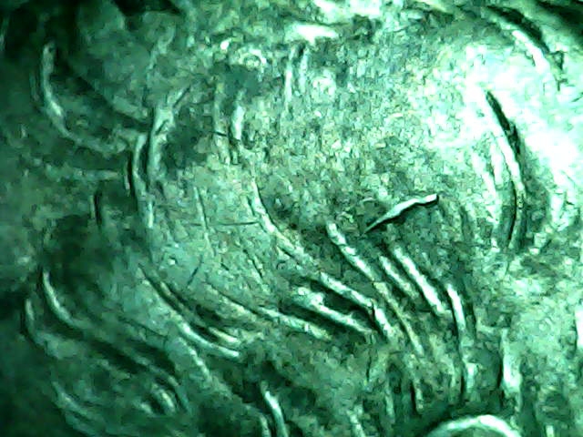 1968-Silver-Half-Dollar-W/-Weird-Stray-Hair