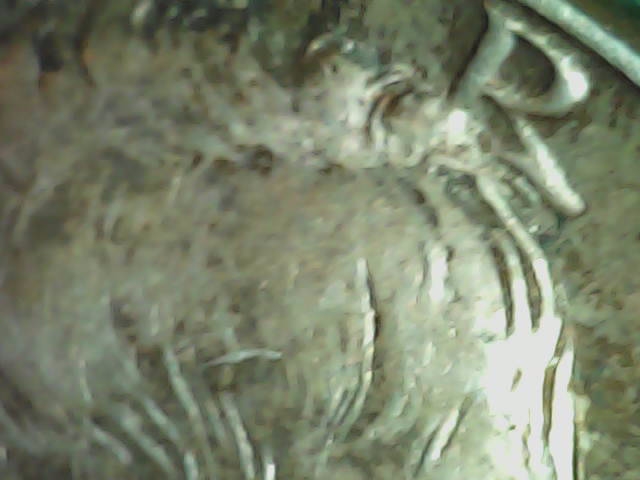 1968-Silver-Half-Dollar-W/-Weird-Stray-Hair