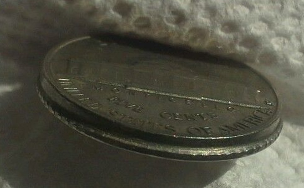 1962-Error-Nickle-With-Reeded-Edge