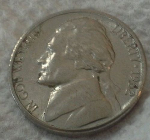 1962-Error-Nickle-With-Reeded-Edge