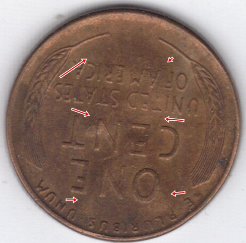 1956-D-Lincoln-Planchet-Error-Lincoln-Profile-On-Reverse