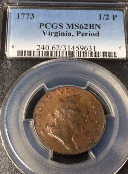 1773-Virigina-Half-Penny-Guess-The-Grade