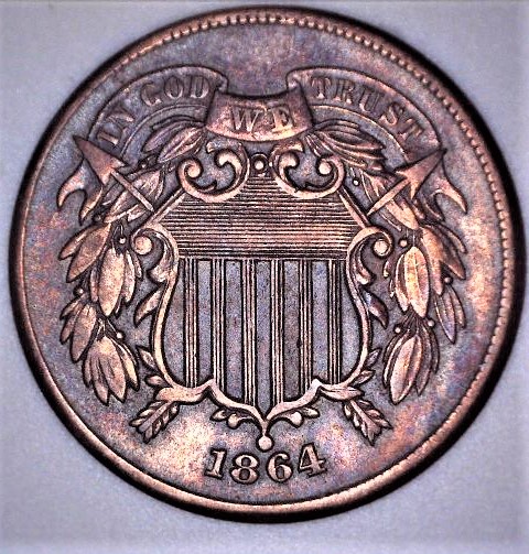 1864-2-Cent-For-Grading