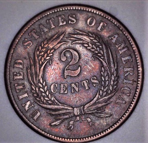 1864-2-Cent-For-Grading