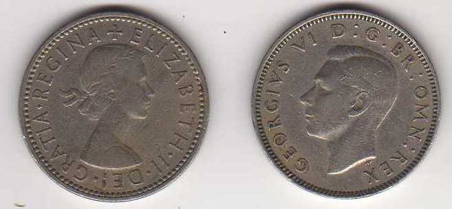 Pair-Of-English-Shillings-1963-And-1948