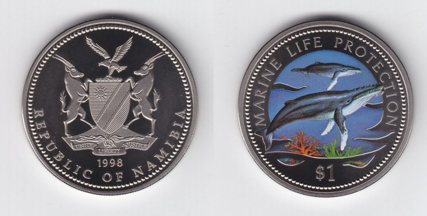 1998-Namibia-Dollar---Marine-Life-Protection