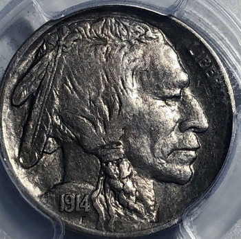 3-1914-S-Buffalo-Nickels.--One-Unslabbed,-2-Slabbed