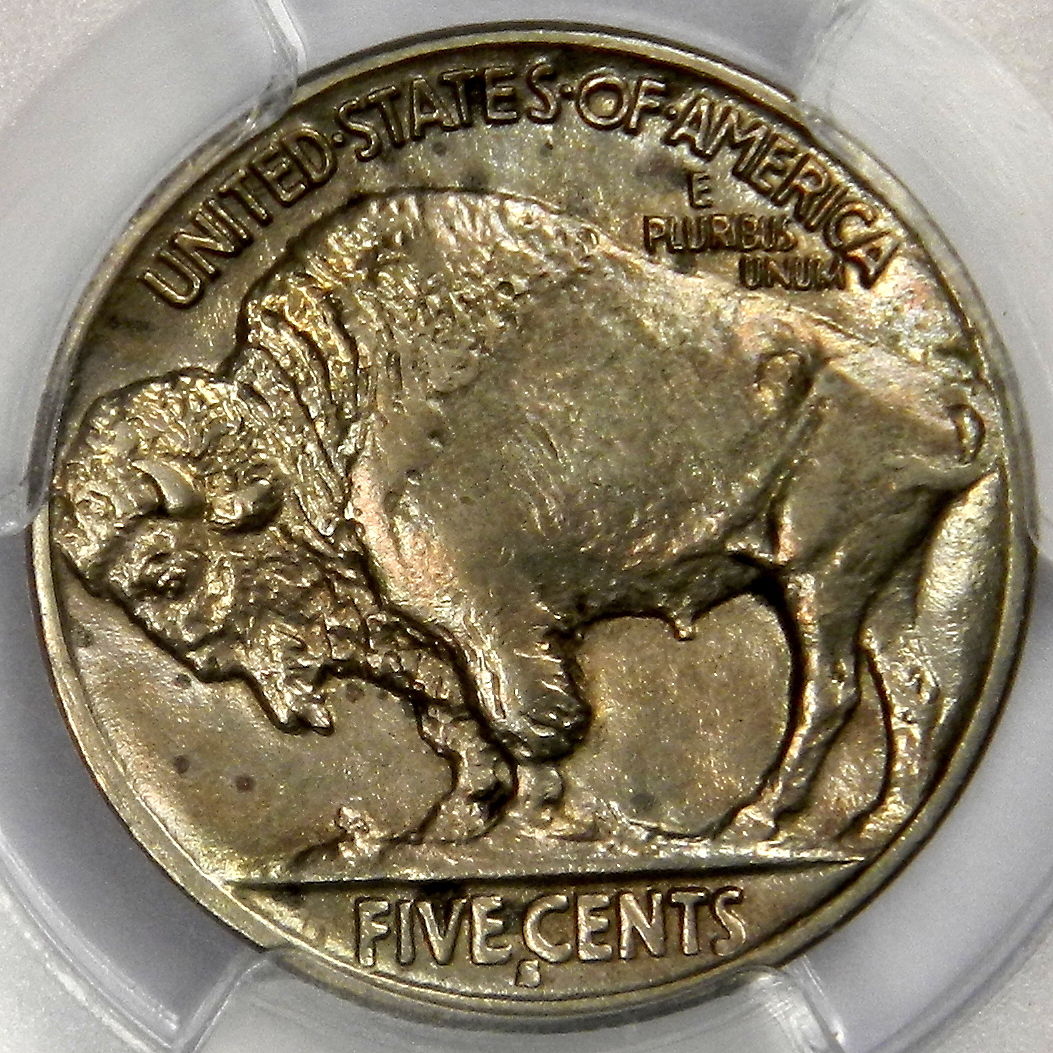3-1914-S-Buffalo-Nickels.--One-Unslabbed,-2-Slabbed