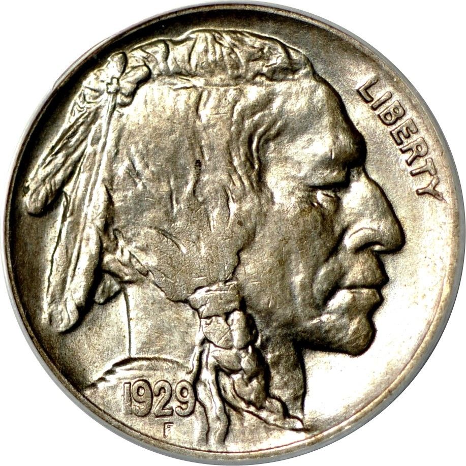 2-Buffalo-Nickels,-1929-D-And-1935,-One-Slabbed