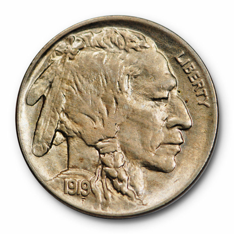 2-1919-Buffalo-Nickels,-Both-Unslabbed