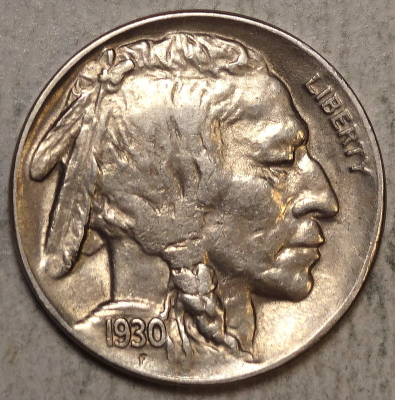 1930-S-Buffalo-Nickel,-Au?--Cleaned?