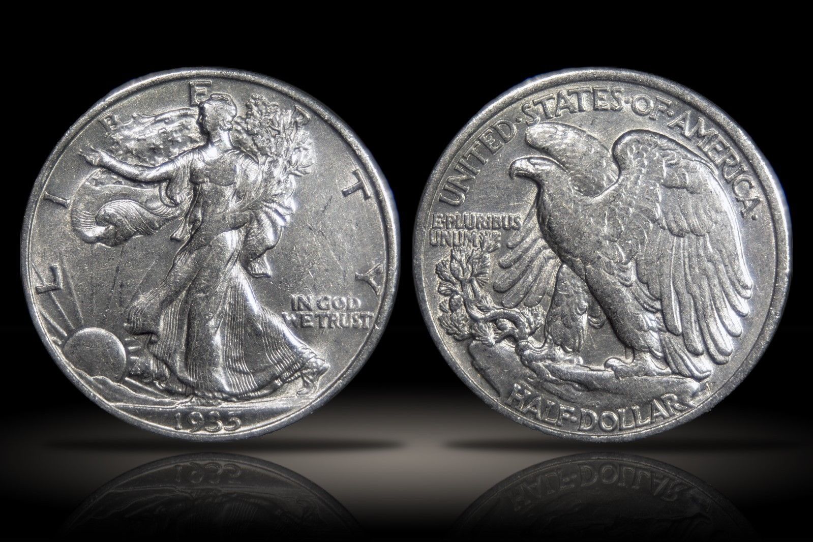 Walking-Liberty-Halves,-Which-Are-Cleaned?--1933-And-1935