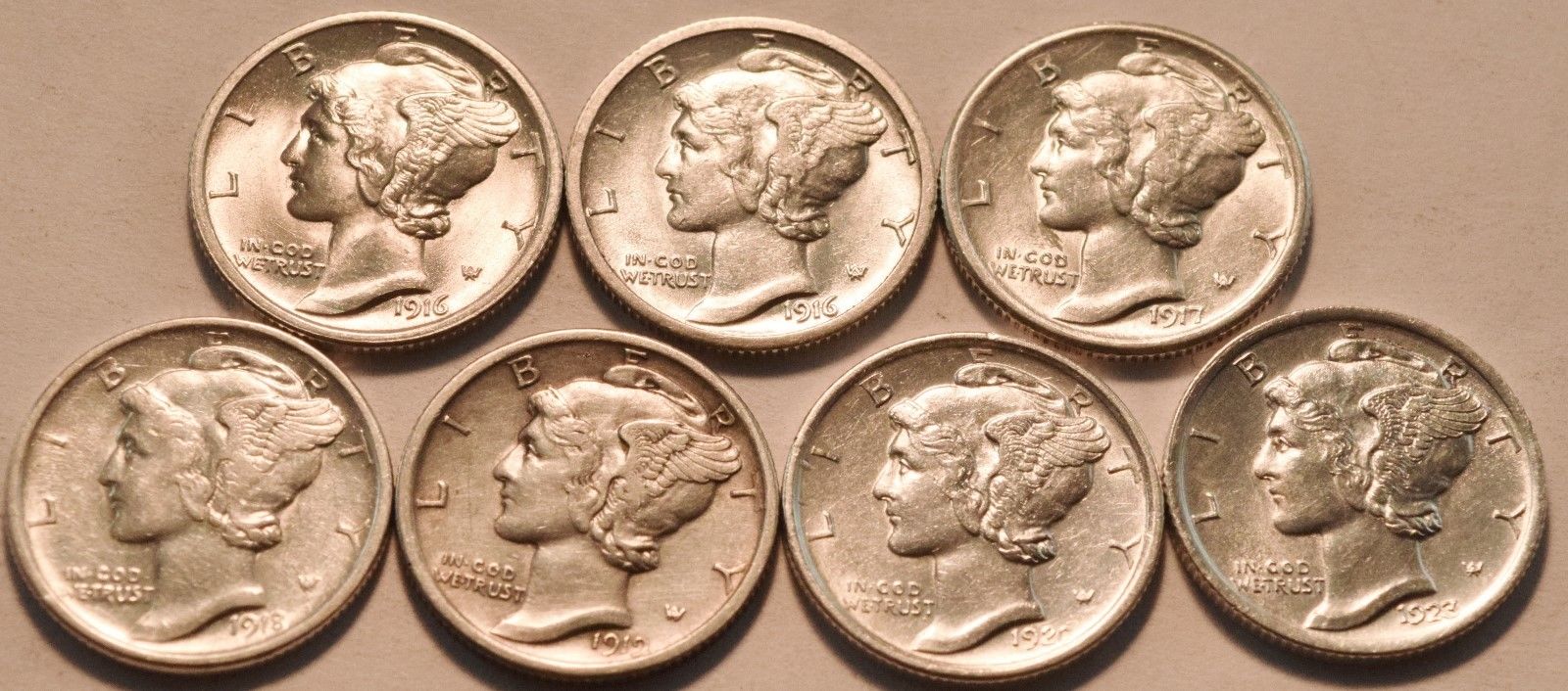 7-Early-Mercury-Dimes...cleaned?--Comments?