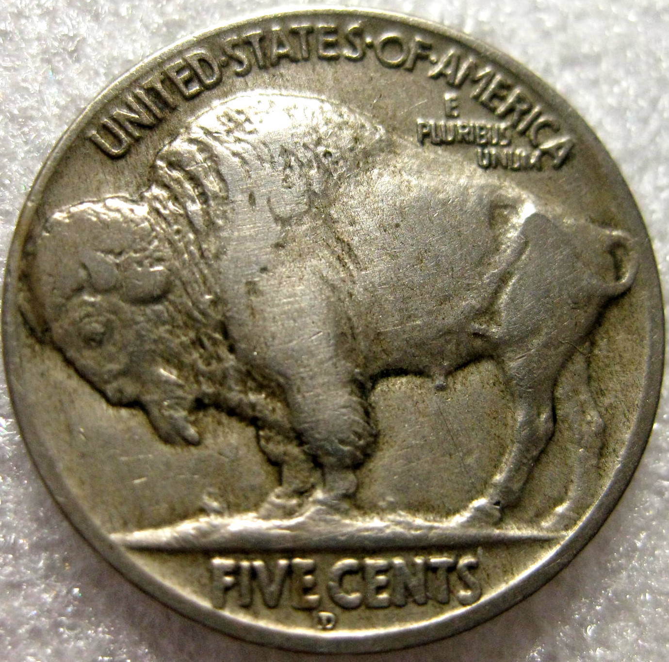 1924-D-Buffalo-Nickel,--Circulated,-Unslabbed