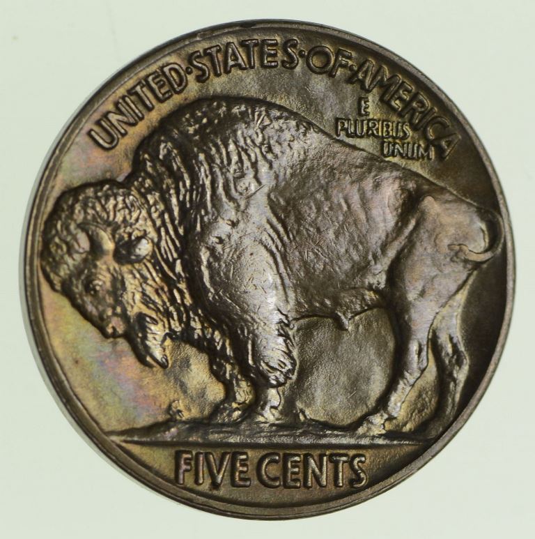 2-Buffalo-Nickels-1916-And-1919...weird-Obverse-Same-Seller