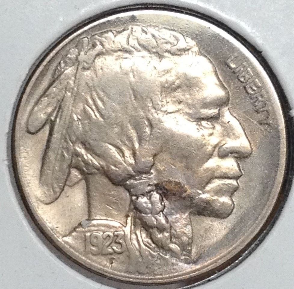 1923-S-Buffalo-Nickel,-Unslabbed,-Circulated